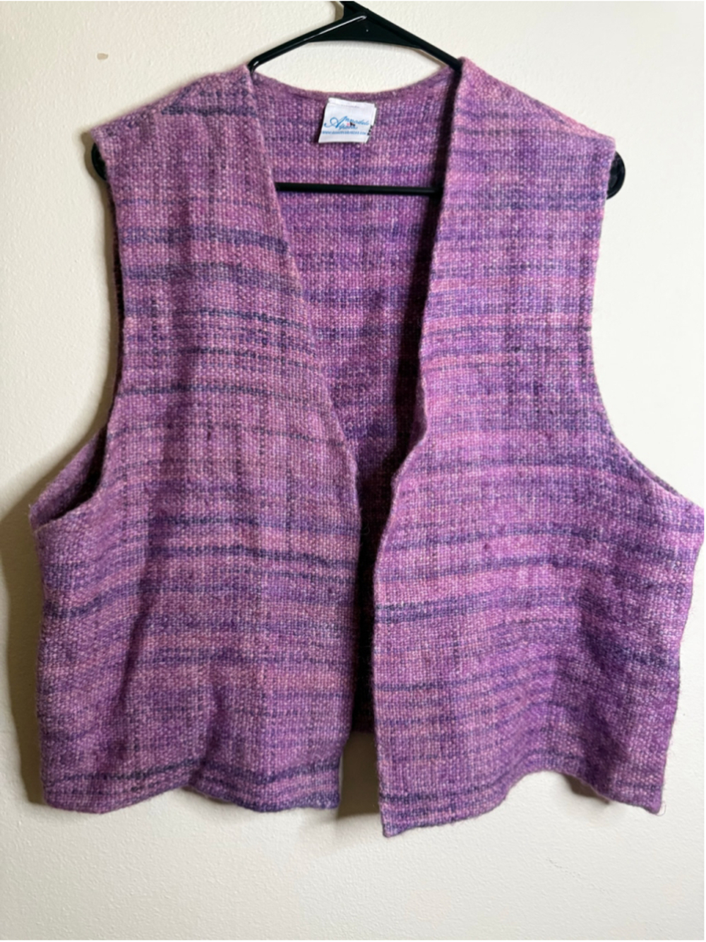 Women's Annadele 100% Alpacas Wool Vest Purple Pink